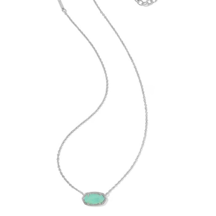 Elisa Silver Abalone Pendant Necklace