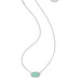 Elisa Silver Abalone Pendant Necklace