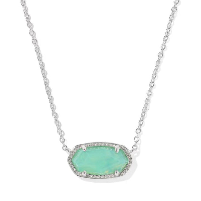 Elisa Silver Abalone Pendant Necklace