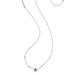 Mini Cassidy Silver Blue Pendant Necklace