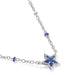 Mini Cassidy Silver Blue Pendant Necklace
