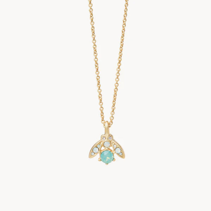 Wear our Just Bee-cause Necklace as a reminder to love through faith.