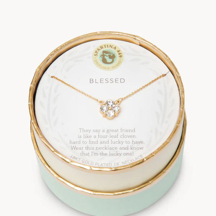 Wear our Blessed Necklace as a reminder that you're a great friend. 