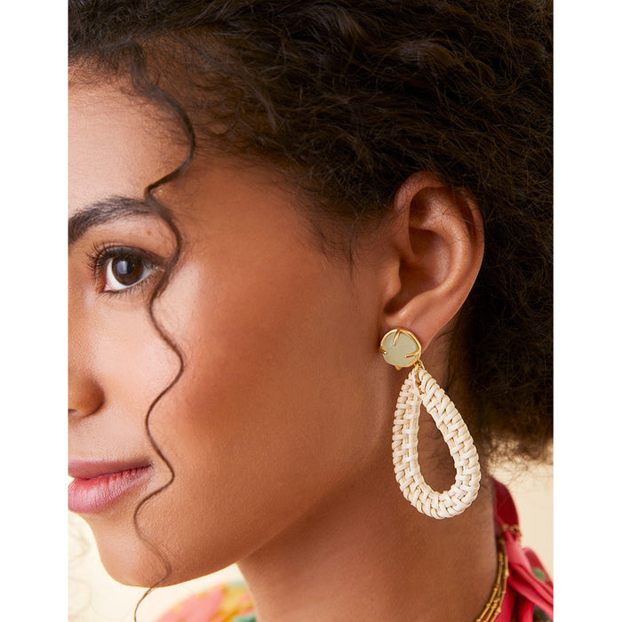 Spartina 499 jewelry-Matte finish earrings-Drop earrings- Gold earrings- Gold jewelry-gift shop-gifts for her