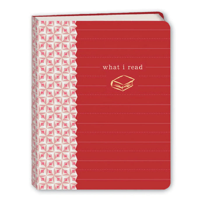 A book cover titled "What I Read" with a bold red background and white text.
