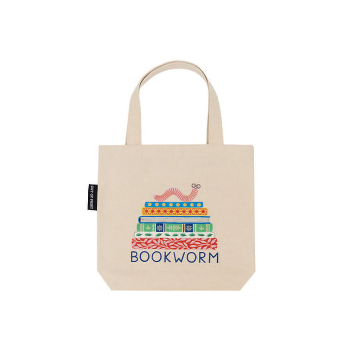 Penguin Random House : Out of Print Bookworm Mini Tote Bag at Annie's Hallmark