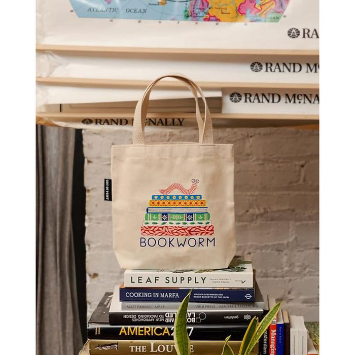 Penguin Random House : Out of Print Bookworm Mini Tote Bag at Annie's Hallmark