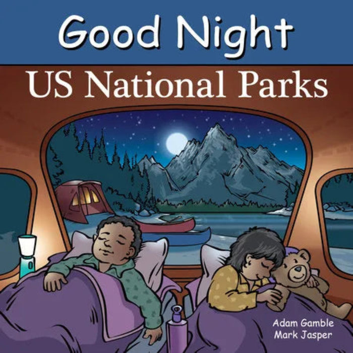 Penguin Random House Good Night US National Parks board book for children featuring national parks and outdoor adventures.