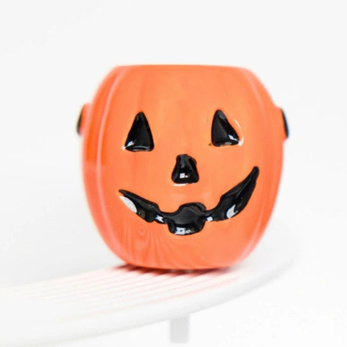 This Nora Fleming Hand-Painted Mini - Boo Bucket adds a playful Halloween touch to your serving collection