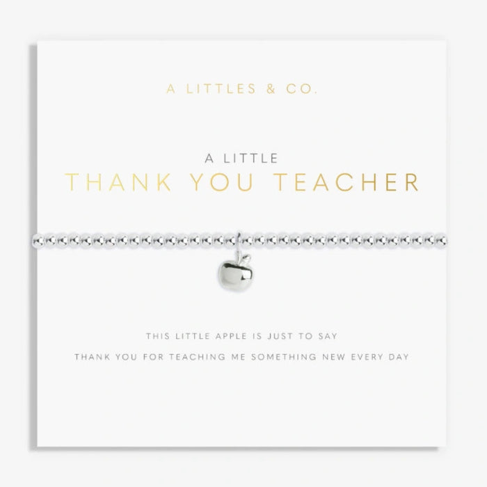 This A Littles & Co A Little Thank You Teacher Bracelet is a thoughtful way to show appreciation for a teacher’s dedication and support.