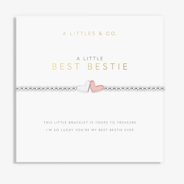 This A Littles & Co A Little Best Bestie Bracelet is a sweet way to celebrate an unforgettable friendship. 