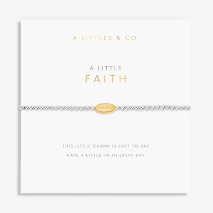 This A Littles & Co A Little 'Faith' Bracelet is a meaningful gift for someone special.