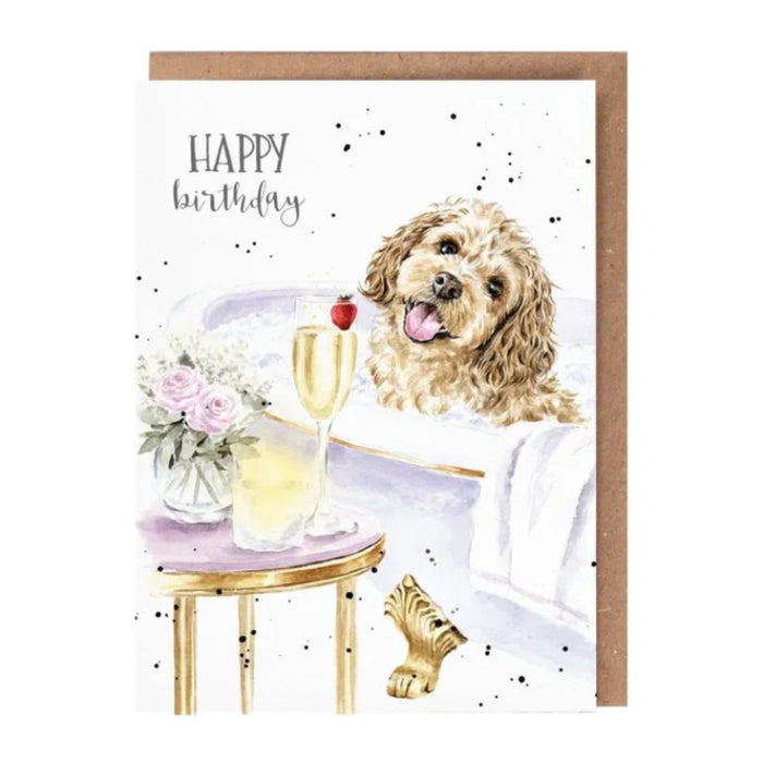 This Birthday Pampered Pup Dog Single Card makes every dog lover’s birthday celebration feel extra special.