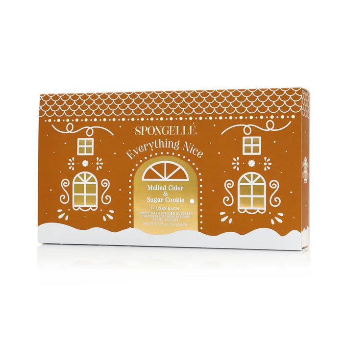 Spongelle 'Everything Nice'  Soap sponge product packaging with decorative design on a white background