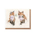 Wrendale ‘Glad Tidings We Bring’ Christmas enclosure card featuring two foxes.