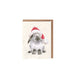 "Wrendale 'Ho Ho Ho!' gift enclosure card showing a little rabbit in a red festive hat"