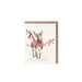 Wrendale Christmas Companions donkey Christmas enclosure card with recycled kraft envelope
