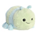Carson Caterpillar Spudster plush toy front angle with smiling face and soft pastel colors