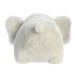Aurora World Eri Elephant Spudster plush back view highlighting rounded shape and soft gray fabric