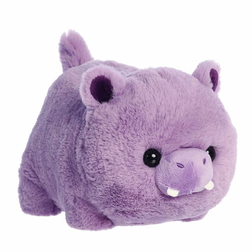 Harlo Hippo Spudsters plush by Aurora World angled view with lavender fur