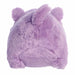 Aurora World Harlo Hippo plush back view highlighting soft fabric and rounded shape