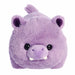 Aurora World Harlo Hippo plush toy front view with soft purple spud-shaped design