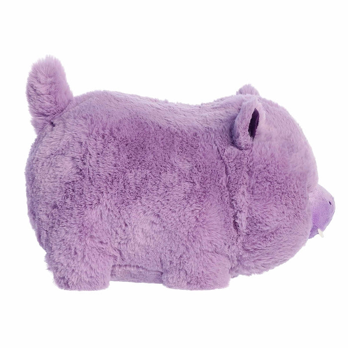 Aurora World Harlo Hippo plush side profile showing rounded spudster body