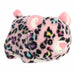 Aurora World Priya Pink Leopard™ plush toy showing colorful leopard pattern and soft spud shape