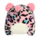 Back view of Priya Pink Leopard™ plush by Aurora World with pink and multicolor leopard print