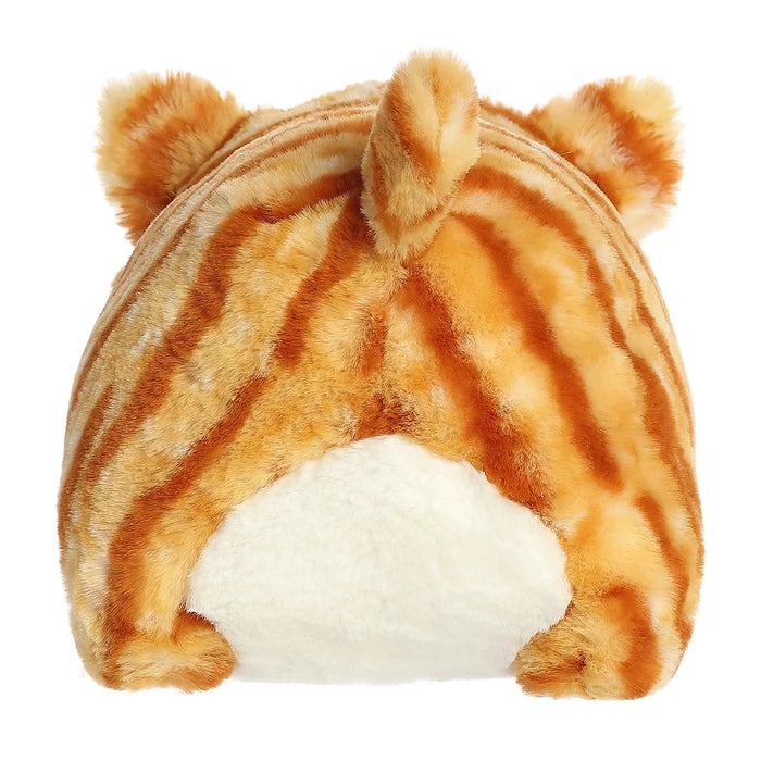 Aurora World Taco Orange Tabby Spudster plush back view showing soft striped fur and tail
