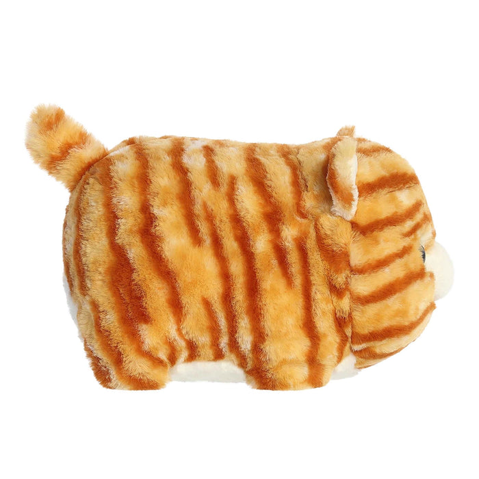 Aurora World Taco Orange Tabby Spudster plush side profile showing potato-shaped body and soft texture