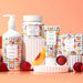 Hand cream tube with oranges and berries, evoking a fruity and moisturizing experience.