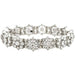 Rain Jewelry Dew Drop Silver Clear Crystal Flower Stretch Bracelet featuring sparkling clear crystals, silver-tone flower accents, and a comfortable stretch-fit design.