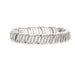 Rain Jewelry silver-tone stretch bracelet featuring clear crystal accents and decorative bar links.