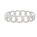 Rain Jewelry silver-tone stretch bracelet featuring a brushed finish and chain-link design.