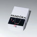 Pandora jewelry set with necklace and earrings on a branded box