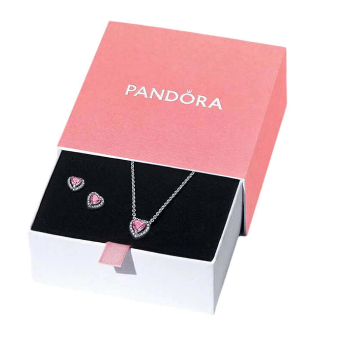 PANDORA : Pink Elevated Heart Jewelry Giftset