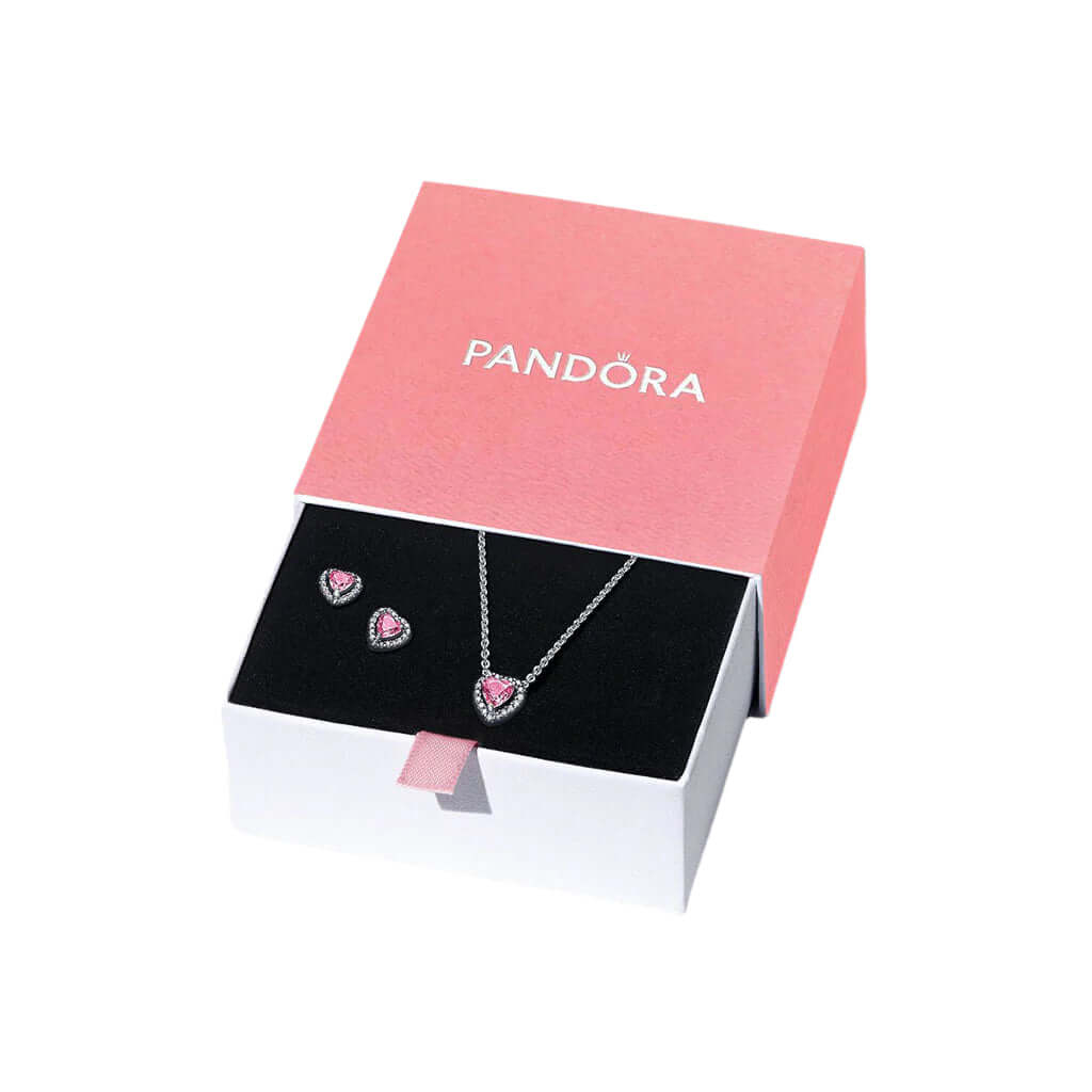 PANDORA Pink Elevated Heart Jewelry Giftset — Annies Hallmark
