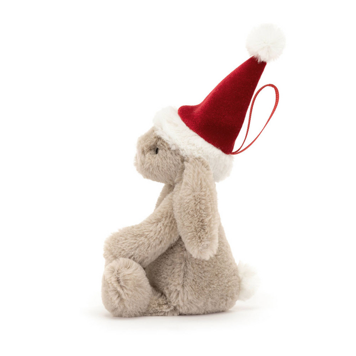 Jellycat : Bashful Christmas Bunny Decoration Ornament