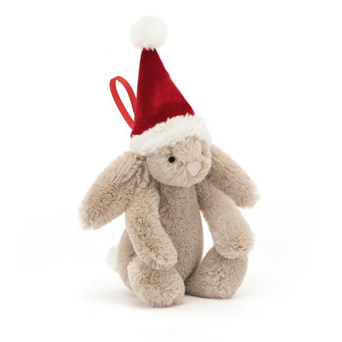 Jellycat : Bashful Christmas Bunny Decoration Ornament