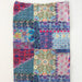 Full Boho Bandeau Headband featuring a colorful blue patchwork design.