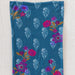 A boho bandeau neck scarf crafted from blue and pink floral fabric, ideal for enhancing casual or chic looks.