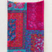 A vibrant pink boho bandana featuring unique designs, ideal for fashion-forward accessories.