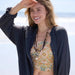 Natural Life Full Boho Bandeau Headband featuring a taupe mandala-inspired design