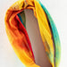 Full Boho Bandeau Headband featuring a vibrant rainbow ombre design.