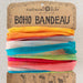 Full Boho Bandeau Headband featuring a vibrant rainbow ombre design.