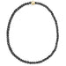 enewton design faceted hematite bead bracelet with single gold accent bead.
