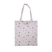 A stylish tote bag adorned with cute images of cats and dogs, perfect for pet lovers.