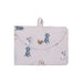 A tote bag showcasing a whimsical pattern of cats and dogs, ideal for carrying everyday items.