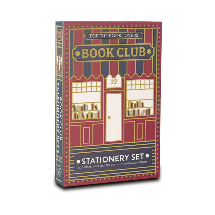 Half Moon Bay Book Club Gift Stationery Set with Notecards, Sticky Notes, and Writing Accessories